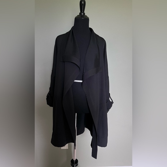 Max Studio Black flowy lightweight jacket size 1xl - Picture 2 of 15